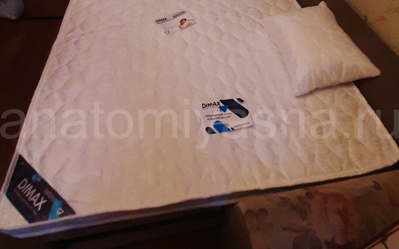 отзыв о Матрас Dimax Практик Чип Ролл Баланс Фоам Файв фото 4